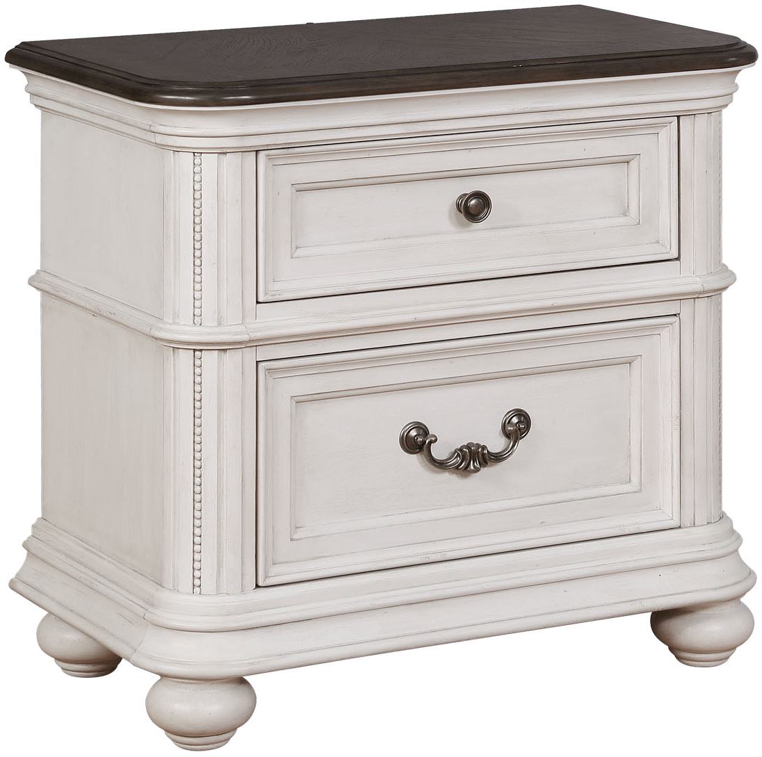 Avalon Furniture B162 Two-Tone Two Drawer Nightstand