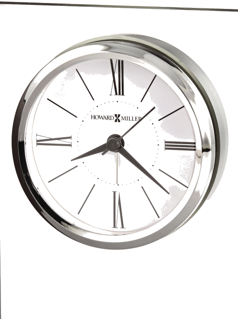 Howard Miller® Dixon Black Satin Tabletop Clock 1