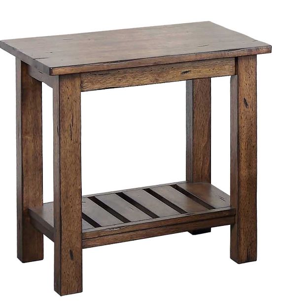Winners Only® Carmel Rustic Brown 18" End Table