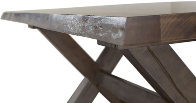 Bassett® Furniture Crossbuck Greylan Maple Live Edge Dining Table 3