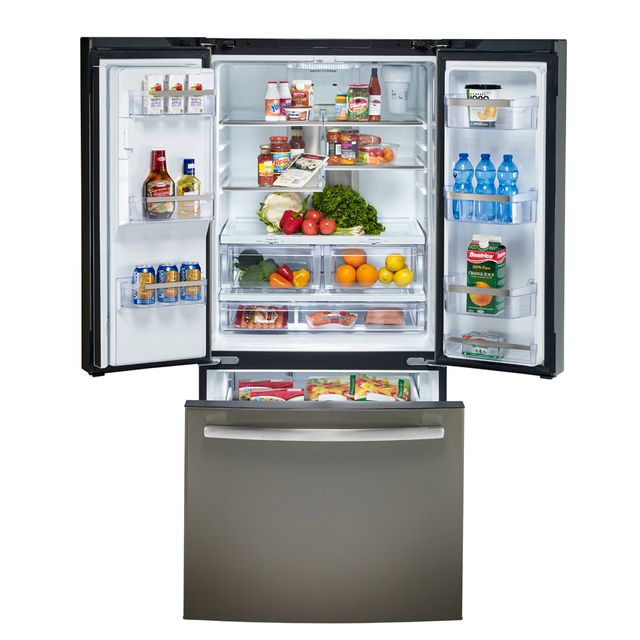 Réfrigérateur à portes françaises de 33 po GE® de 23,5 pi³ - Ardoise 4