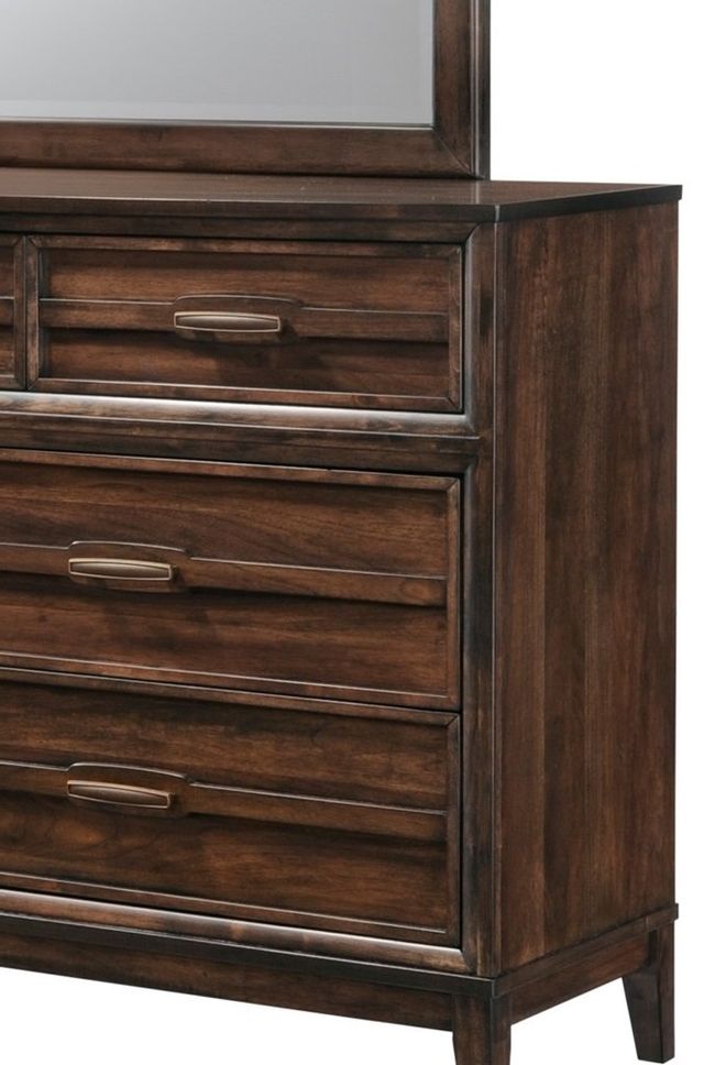 New Classic® Furniture Windsong Walnut Dresser and Mirror 1