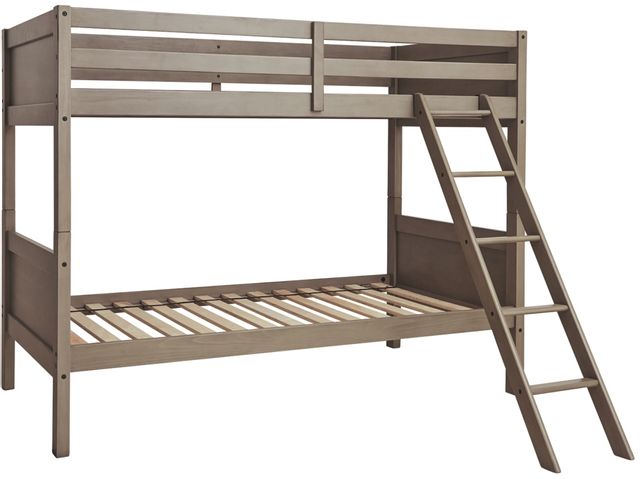 Signature Design by Ashley® Lettner Light Gray Twin/Twin Bunk Bed w/Ladder-2