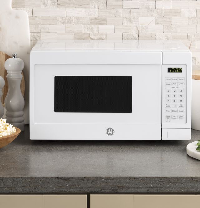 GE® 0.7 Cu. Ft. White Countertop Microwave 3