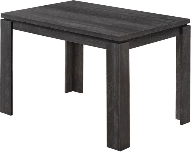 Monarch Specialties Inc. Black Reclaimed Wood Dining Table