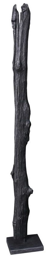 Moe's Home Collection Tall Teak Wood Weathered Gray Sculpture
