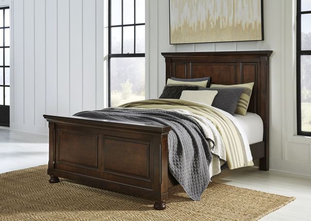 Millennium® by Ashley® Porter Rustic Brown Queen Panel Bed 18