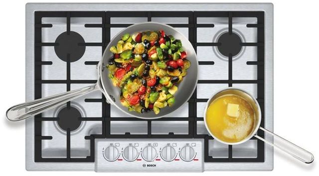 Bosch Benchmark® Series 36" Stainless Steel Gas Cooktop-NGMP656UC-2
