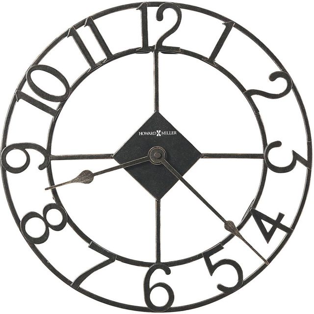 Howard Miller® Lindsay Charcoal Wall Clock 0