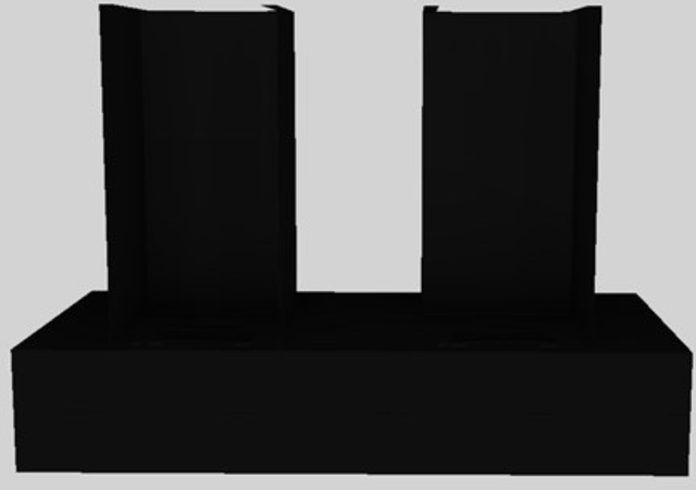 Vent-A-Hood® 48" Black Contemporary Wall Mounted Range Hood 4