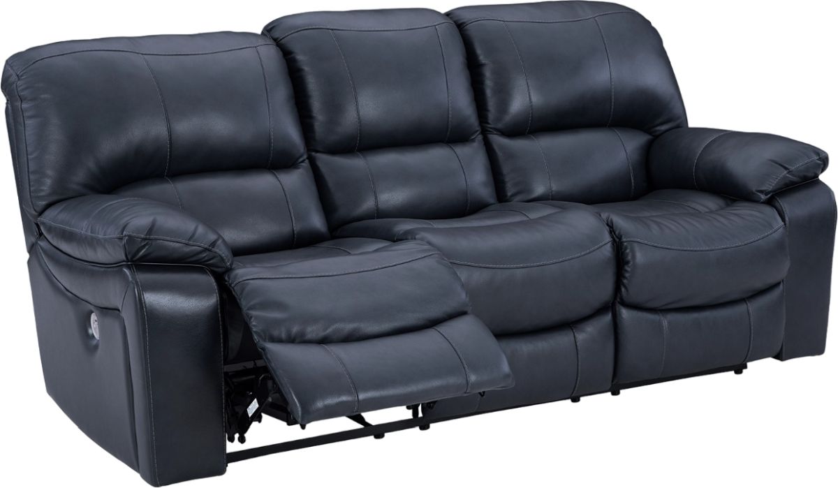 Signature Design by Ashley® Leesworth Ocean Power Reclining Sofa ...