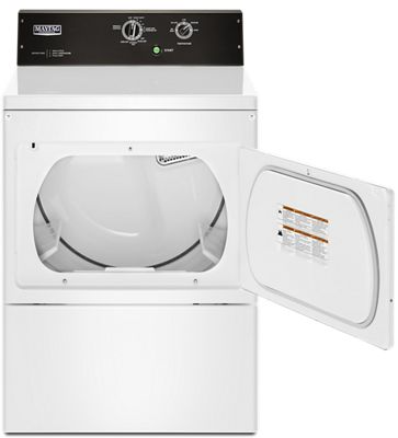 Maytag® 7.4 Cu. Ft. White Commercial Electric Dryer 1