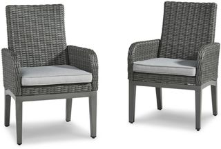 Signature Design by Ashley® Elite Park Set of 2 Gray Arm Chair with Cushion
