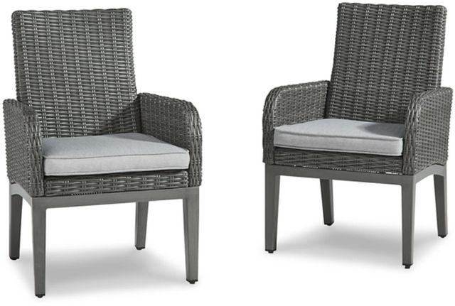 Signature Design by Ashley® Elite Park Gray Arm Chairs with Cushion