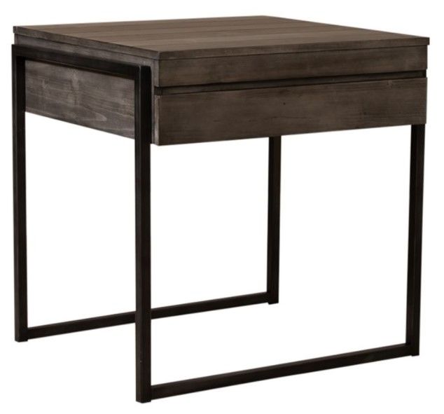 Liberty Gateway Weathered Gray End Table-1