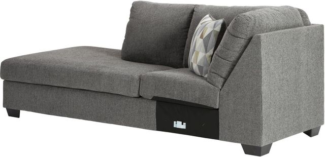 Benchcraft® Dalhart 2-Piece Charcoal Right-Arm Facing Sectional with Chaise-3