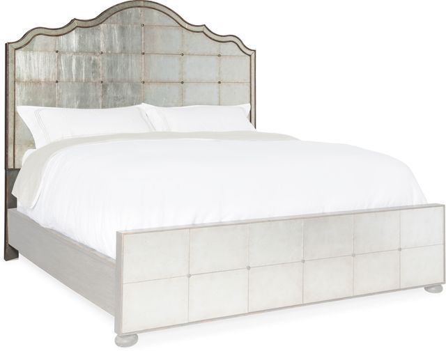 Hooker® Furniture Arabella Silver King Mirrored Panel Bed 4