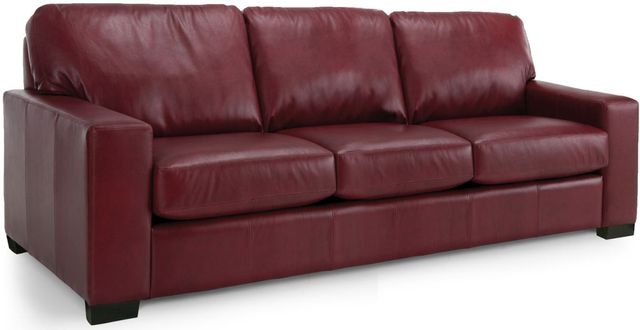 Decor Rest Furniture Ltd 3a3 Alessandra Connections Red Leather Sofa 3a3 Sofa Seidel S Brandsource Home Furnishings