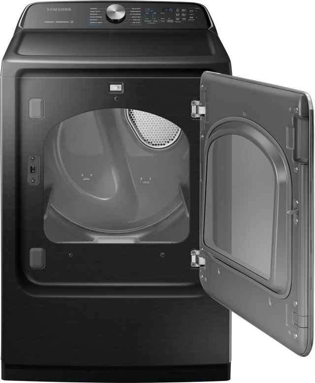 Samsung 7.4 Cu. Ft. Fingerprint Resistant Black Stainless Steel Front Load Electric Dryer 1