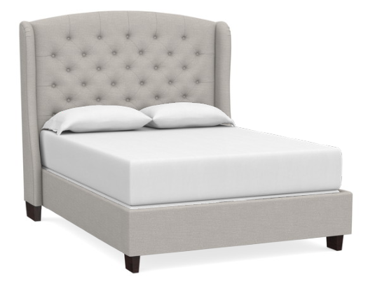 Bassett® Furniture Custom Upholstered Paris Gray Arched Queen Bed
