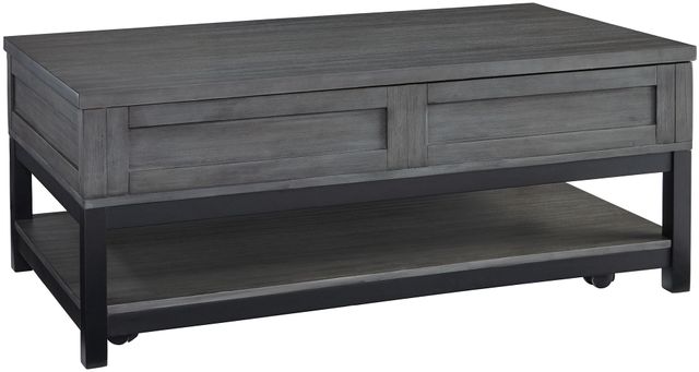 Signature Design by Ashley® Caitbrook Gray/Black Lift Top Coffee Table