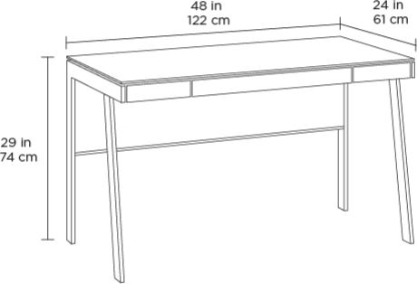 BDI Sigma™ Sepia Compact Desk 2