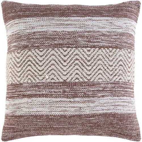 Surya Levi Camel 22"x22" Toss Pillow with Polyester Insert