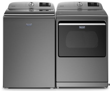 Maytag® 7.4 Cu. Ft. Metallic Slate Front Load Electric Dryer 3