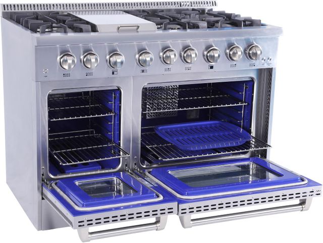 Thor Kitchen® 48" Stainless Steel Pro Style Dual Fuel Range-1