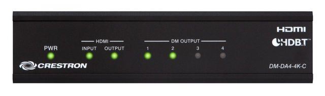 Crestron® 1:4 4K HDMI® to DM 8G+® & HDBaseT® Splitter 1