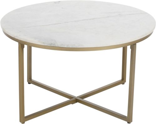 Coast2Coast Home™ Riley Gold/Whited Cocktail Coffee Table