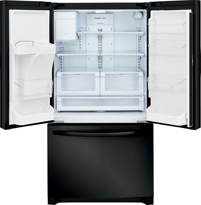 Frigidaire® 26.8 Cu. Ft. Ebony Black French Door Refrigerator 1