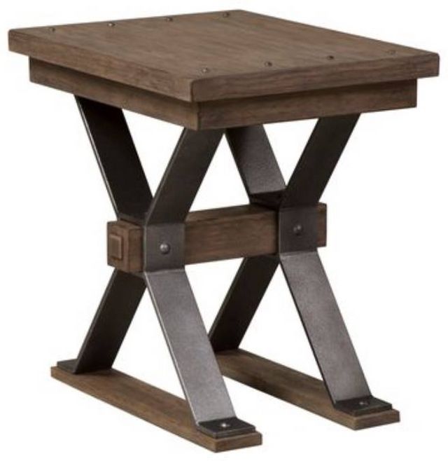 Liberty Sonoma Road Weather Beaten Bark Chair Side Table-0