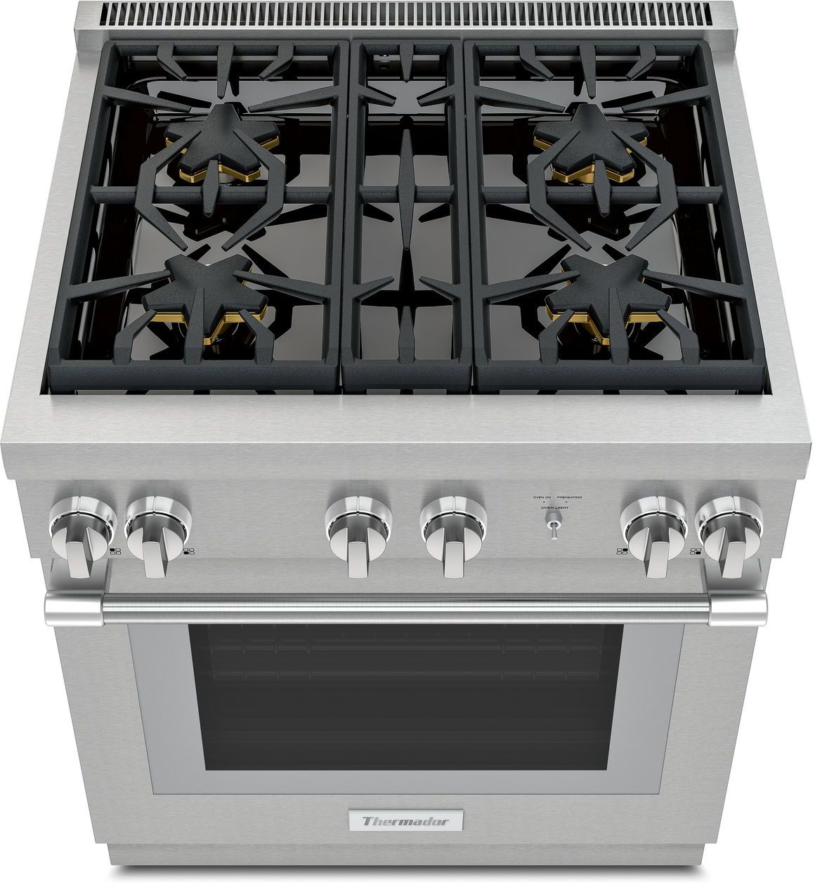 thermador 30 inch gas range with downdraft