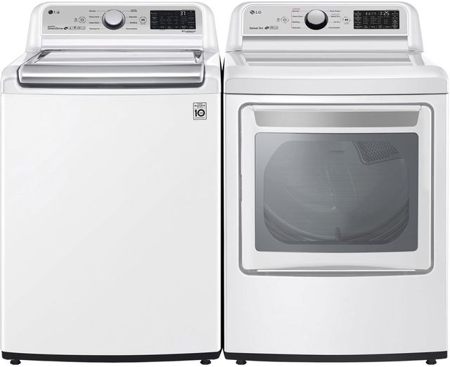 LG White Laundry Pair -0