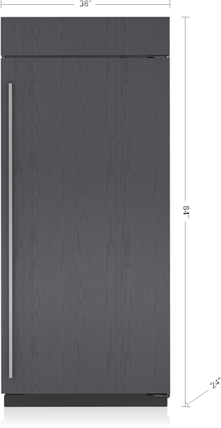 Sub-Zero® Classic Series 22.8 Cu. Ft. Panel Ready Column Refrigerator 5