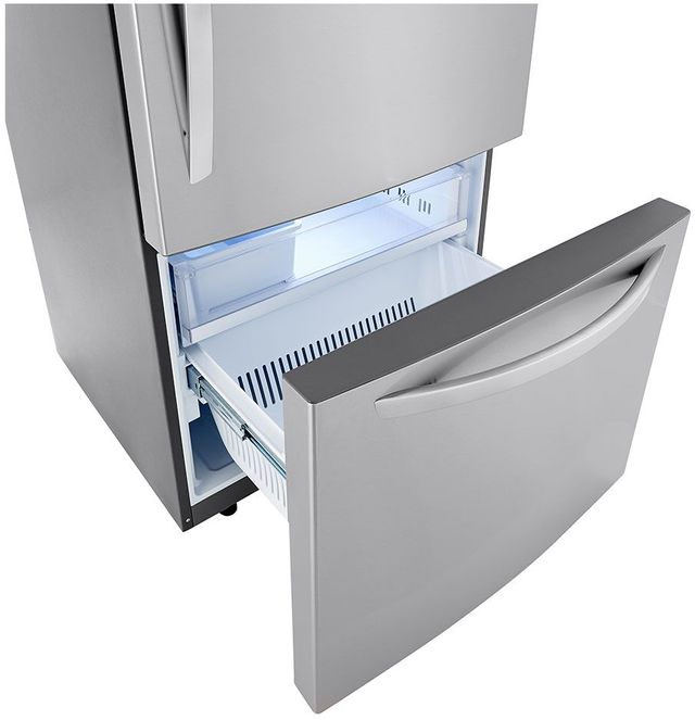 LG 33 in. 25.5 Cu. Ft. PrintProof™ Stainless Steel Bottom Freezer Refrigerator-3
