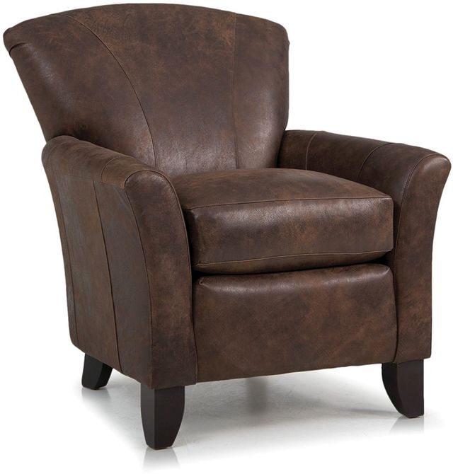 Smith Brothers 919 Collection Brown Leather Stationary Chair 1