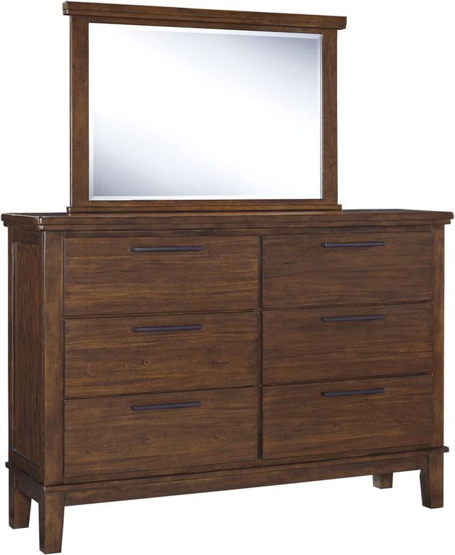 Signature Design by Ashley® Ralene Medium Brown Dresser and Mirror