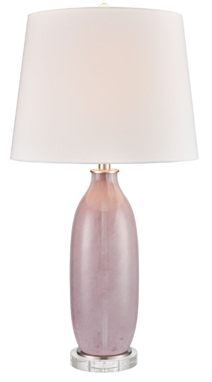 soft pink table lamp