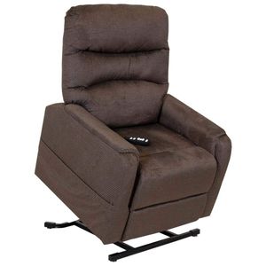 Mega Motion Spice Walnut Power Reclining Lift Chair with Heat & Massage