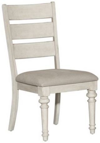 Liberty Heartland Antique White Ladder Back Side Chair
