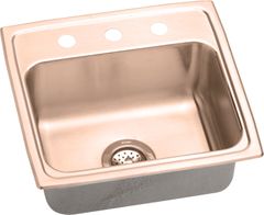 Elkay® CuVerro Antimicrobial Copper Single Bowl Drop-in ADA Sink