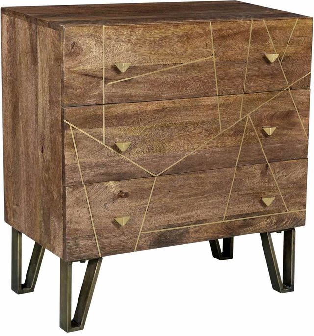 Crestview Collection Bengal Manor Brass Inlay Chest-0