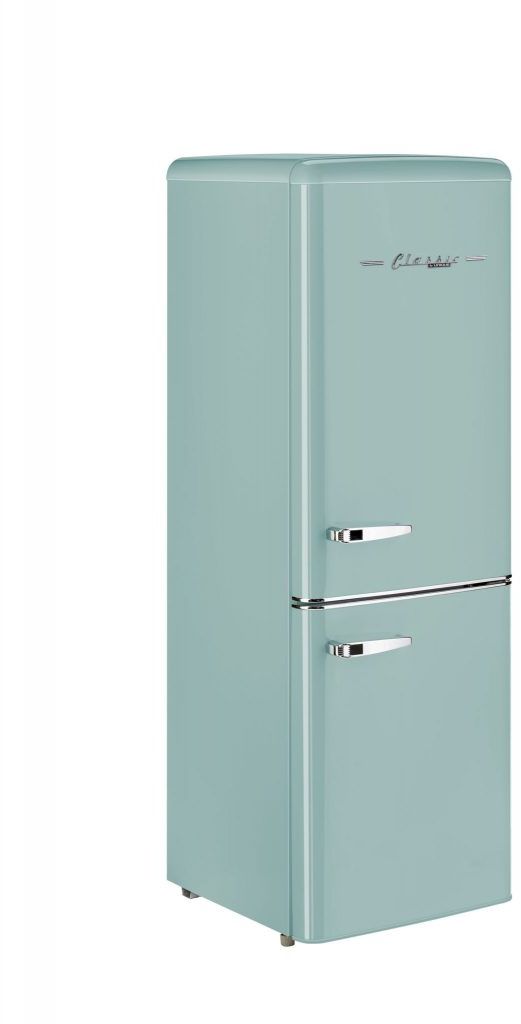 Unique® Appliances Classic Retro 7.0 Cu. Ft. Ocean Mist Turquoise Counter Depth Freestanding Bottom Freezer Refrigerator 5