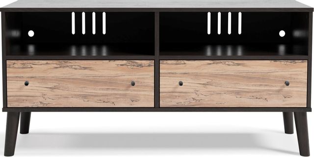 Signature Design by Ashley® Piperton Two-Tone Dark Charcoal Medium TV Stand-1