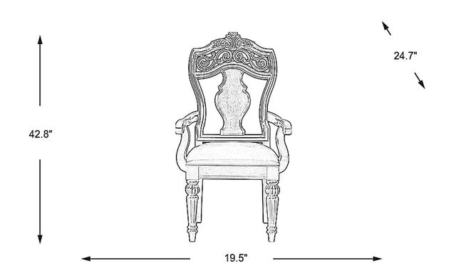 Handly Manor Woodback Arm Chair-2