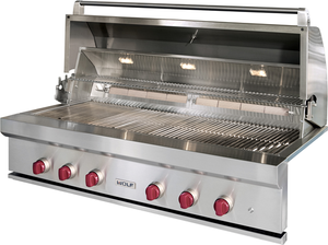 Wolf® 54" Stainless Steel Built In Liquid Propane Grill