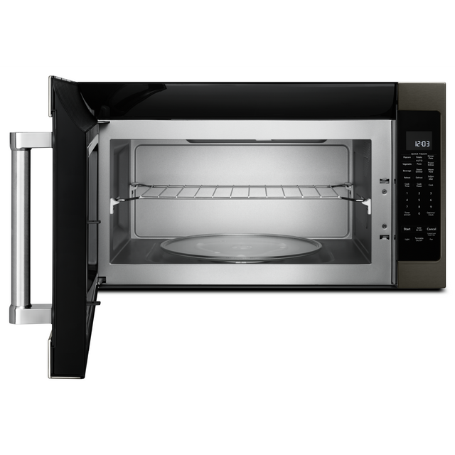 KitchenAid® 2.0 Cu. Ft. Black Stainless Steel Over the Range Microwave 1