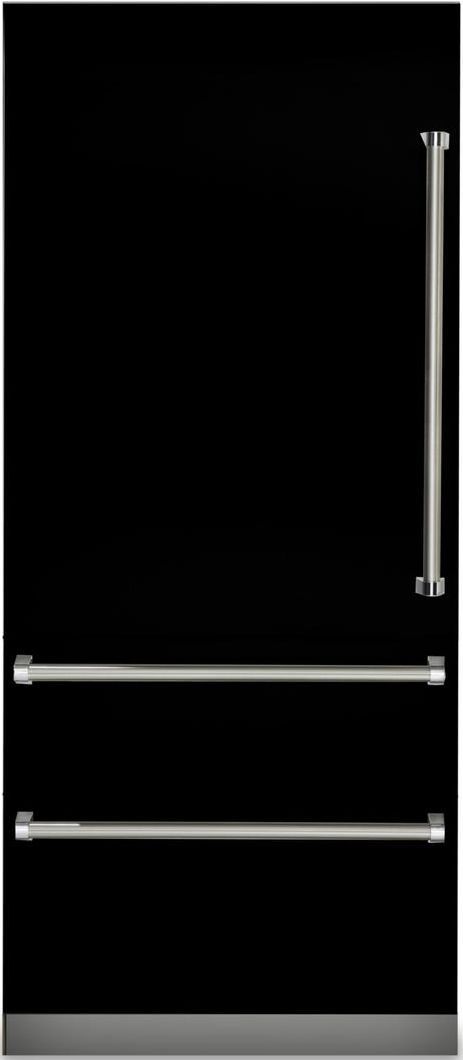 Viking® Professional 7 Series 20 Cu. Ft. Fully Integrated Bottom Freezer Refrigerator-Black